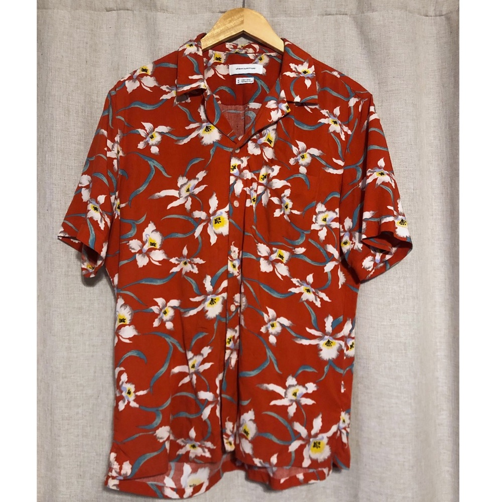 Urban Outfitters Red Hawaiian Shirt